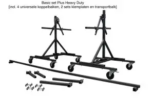 antelbrug-basic-set-plus-heavy-duty-incl-4-universele-koppelbalken.-2-sets-klemplaten-en-transportbalk.